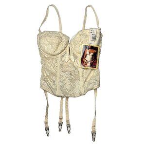 Ivory Lace Bustier Corset NWT Va Bien Lingerie 34D